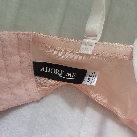 Adore Me Pink Vincenza Push Up Bra - 34DDD - NEW - Picture 2 of 4